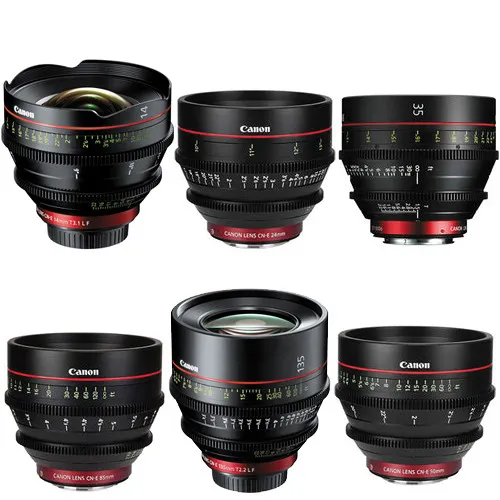 Canon EF Cinema Prime Lens Kit (T)